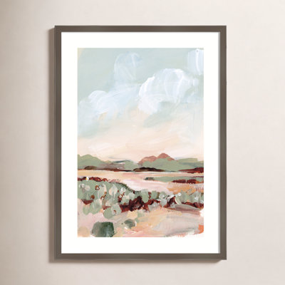 Chamois Autumn Meadow Framed On Paper by Katrina Pete Print