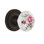 Rope Rosette with White Rose Porcelain Door Knob