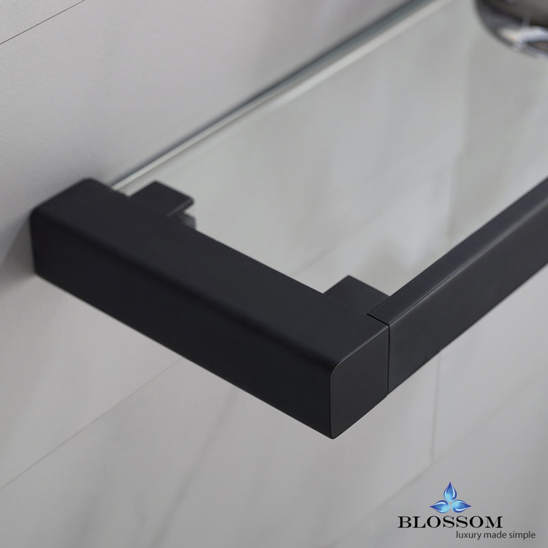 Hubbardston Metal Accent Shelf, Matte Black