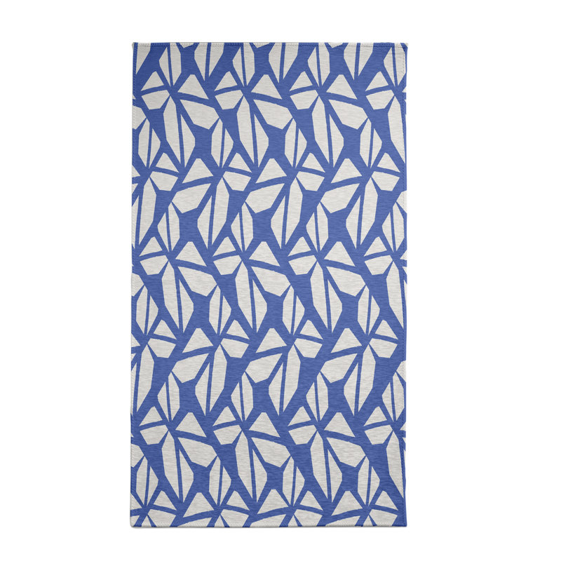 Billiot Chenille Geometric Indoor Rug, Rectangle 3' x 5'