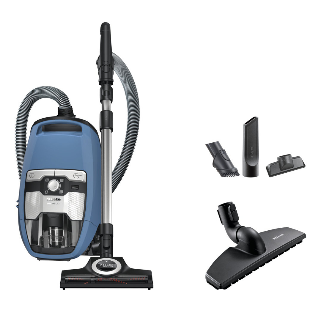 Miele Blizzard CX1 Turbo Team Bagless Canister Vacuum, Tech Blue Miele