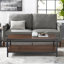 Table basse bicolore avec tablette de rangement inférieure Feickert-40490207