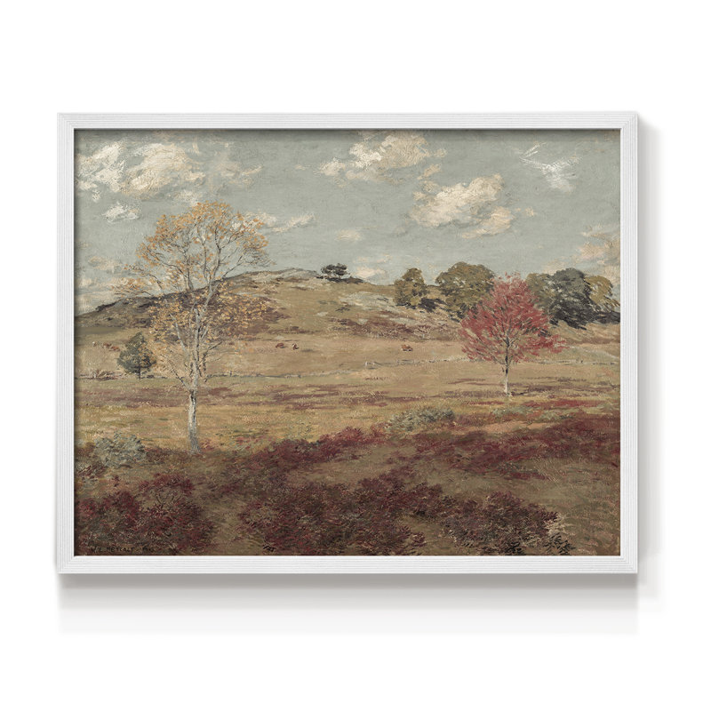 Paysages rétro-DCV III - reproduction encadrée, H 8 po x l 10 po, Blanc