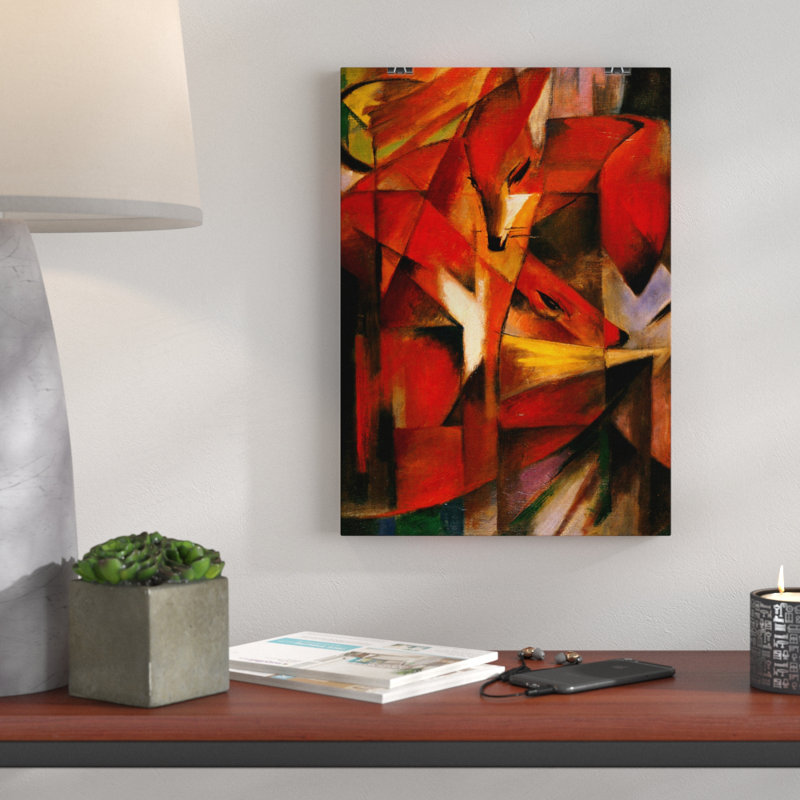 Franz Marc the Foxes - Frameless Print, 42cm H x 29.7cm W	
