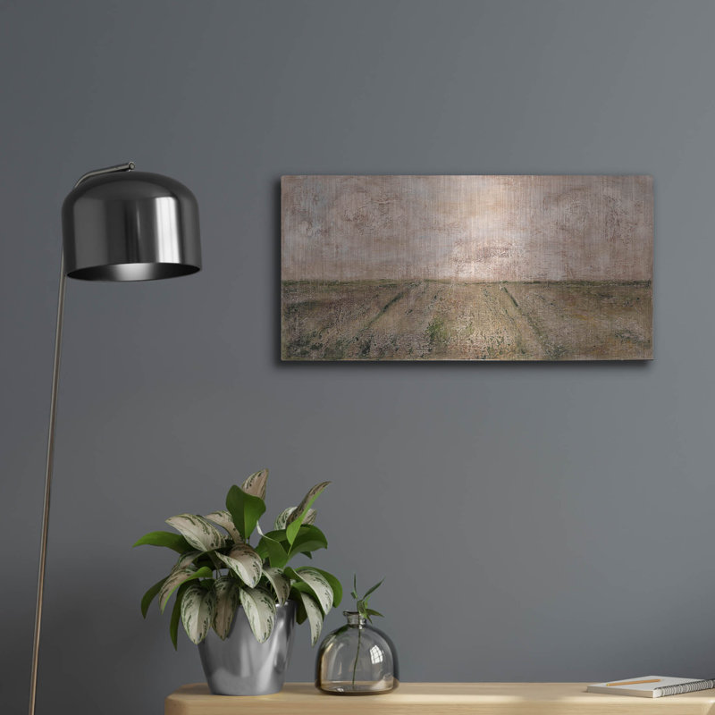  'Home On The Range' by Ashley Bradley Metal Wall Art, 12" H x 24" W