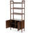 4-Tier Wood Bookcase with Doors