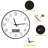 Amiryan Plastic Wall Clock with Perpetual Calendar 12 Inch - Black-120089860