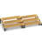 Freestanding Bamboo Spice Rack with Adjustable Racks