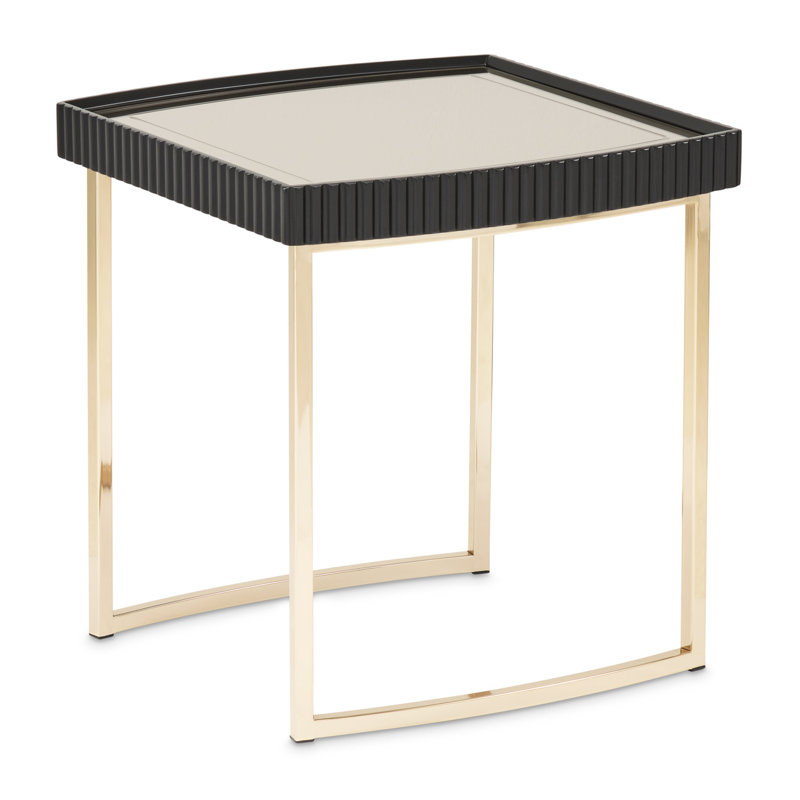 Lisbon End Table, Silken Matte Black