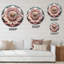 Horloge murale exquise en or rose Lotus Mandala IV-93383960
