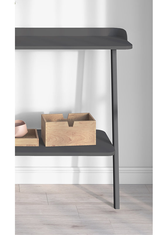 Ahmednur 111cm Console Table, Grey, Grey