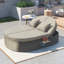 Chaise longue avec coussins et coussins-436983314