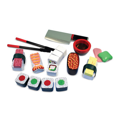 24 Piece Sushi Slicing Box Play Set