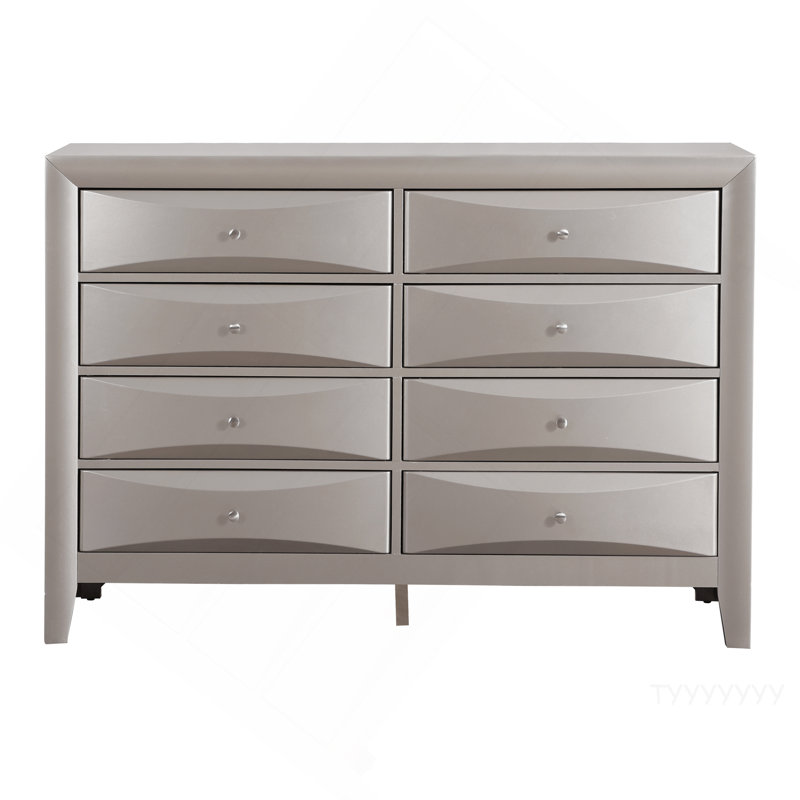Commode Marilla, champagne argenté, Champagne