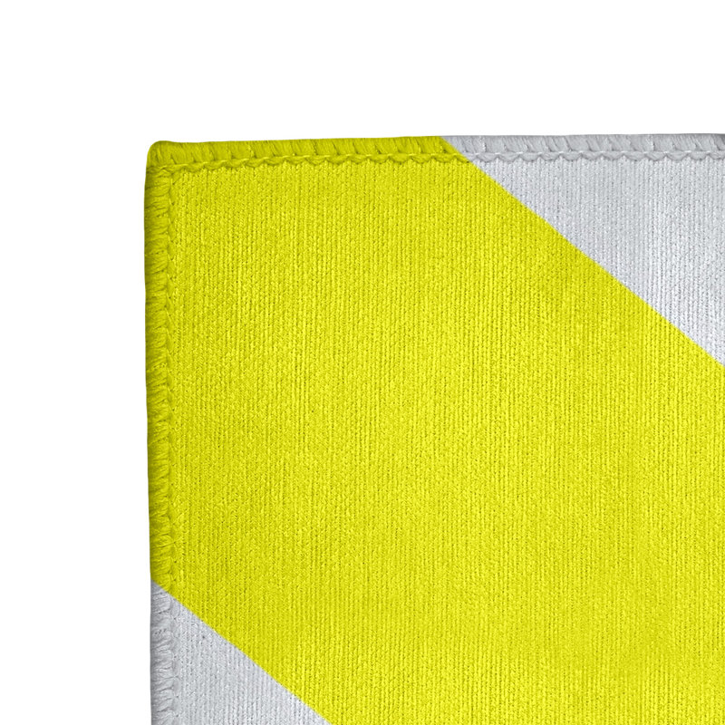 Tapis jaune poils longs à tissage plat, Tapis de couloir 2,5 pi x 8 pi