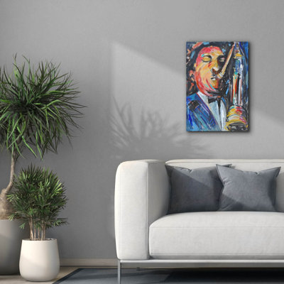 «Epic Graffiti» «Hear To The Music 3» par Allayn Stevens, art mural sur toile, 18 po x 26 po