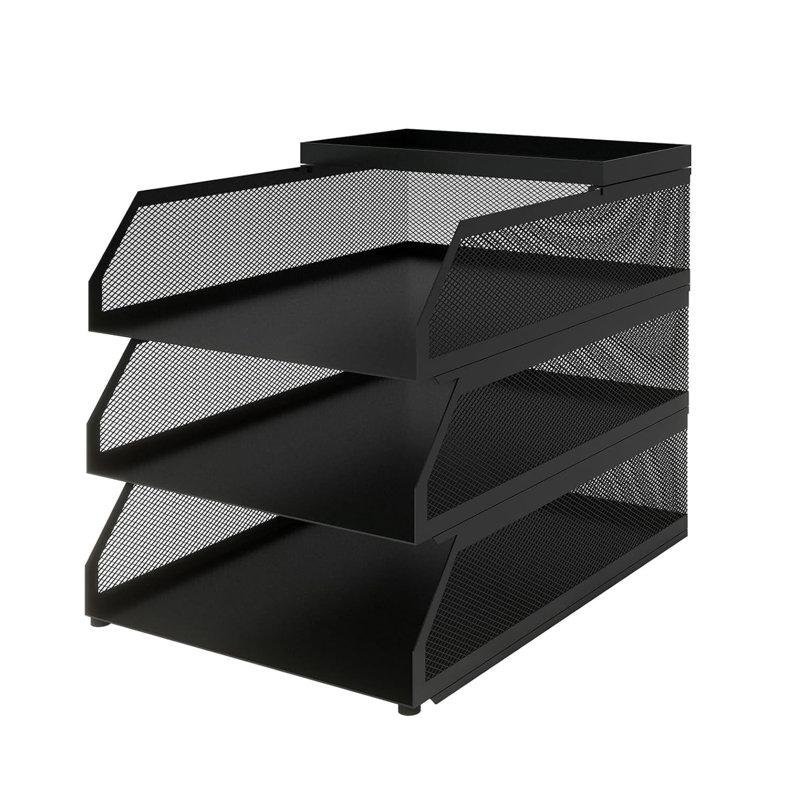Plateau de rangement de bureau à 3 niveaux