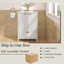 Meuble-lavabo 24 po avec lavabo en céramique-929204019