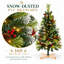Sapin de Noël artificiel de 1,20 m (4 pi) pré-illuminé et saupoudré de neige, avec 100 DEL blanc chaud