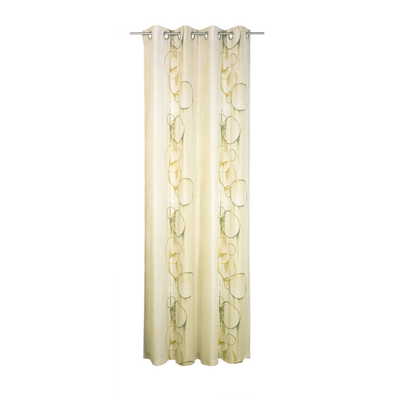 Lopes Room Darkening Curtain Single Panel, 135cm Width x 220cm Drop