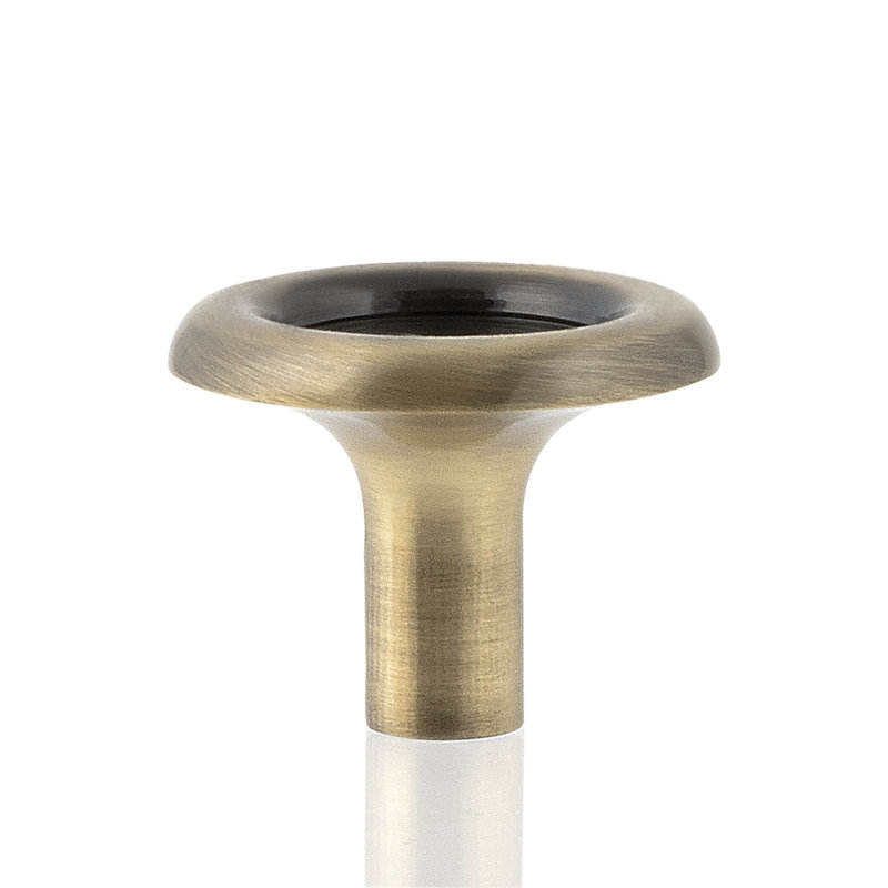 Bouton en laiton Dritz, Laiton antique