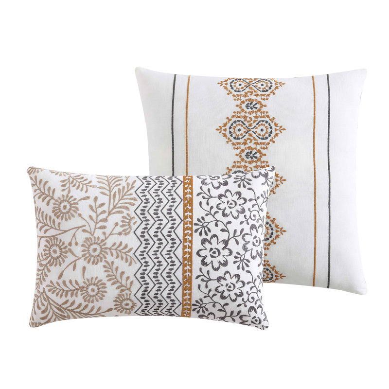 Ivory Cotton Queen Down Alternative Comforter Set