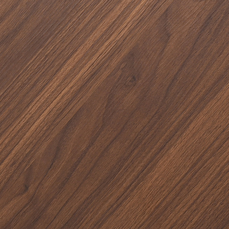 Table de salle à manger 47,2 "en bois massif pour 4 à 6 personnes avec base piédestal entrecroisée, Noyer, Noir