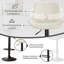 Tabouret de comptoir pivotant à hauteur réglable avec repose-pieds-110368785