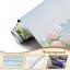 Papier peint adhésif pelez et collez Hydrangea Beach Seas voiliers Pastel Coastal White