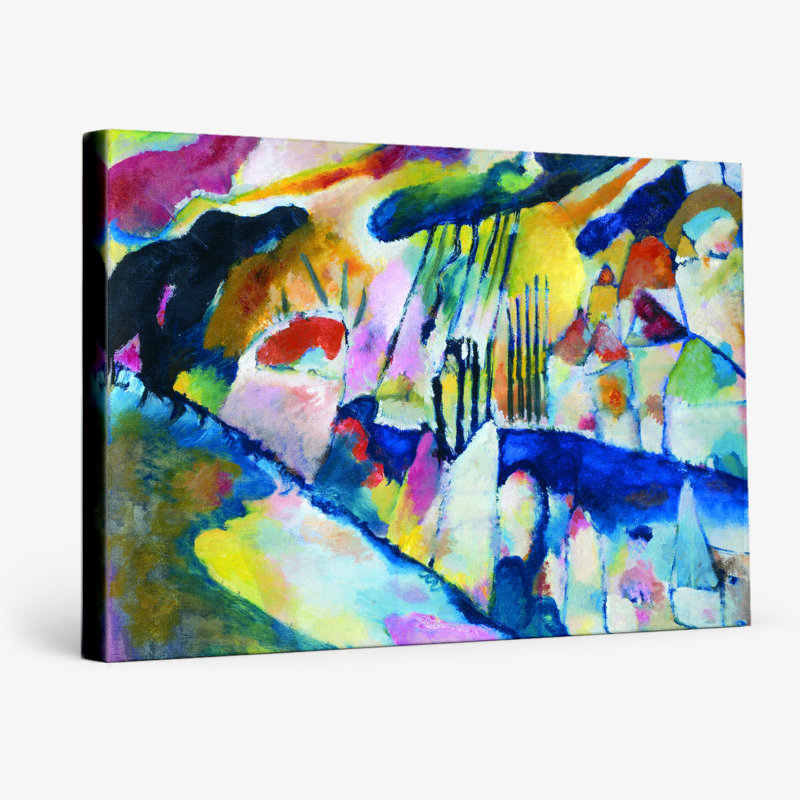 Paysage avec pluie (1913) - Art mural sur toile paysage, 30" W x 20" H
