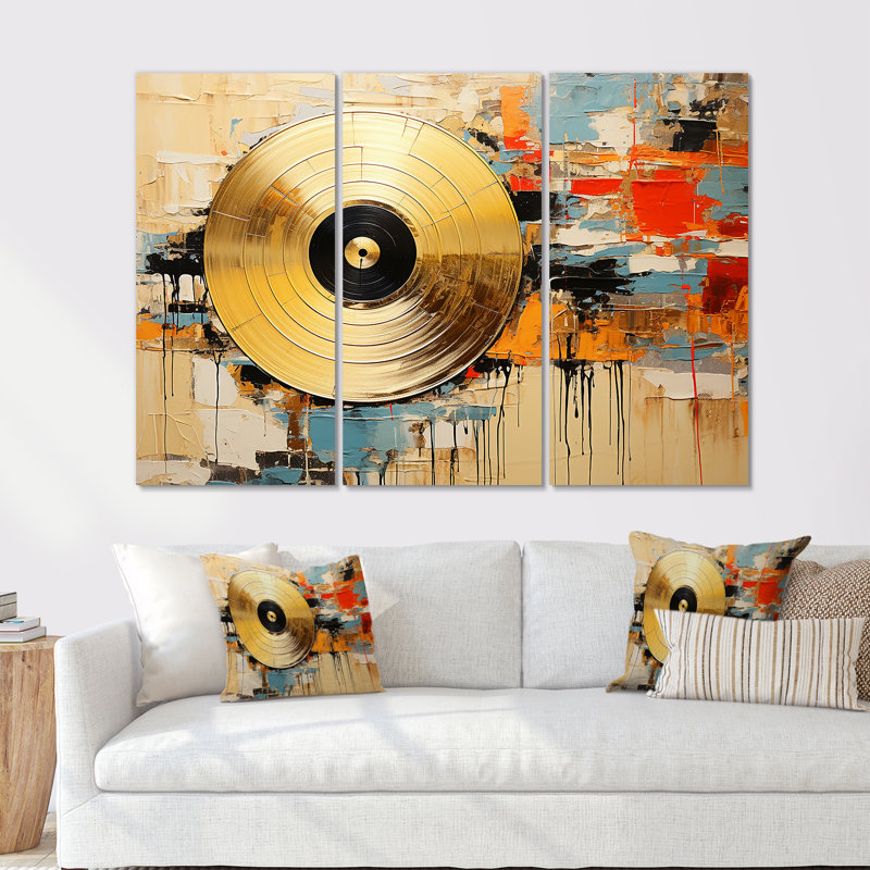 Minimalisme, disques vinyle, H 32 po x l 48 po x P 1 po