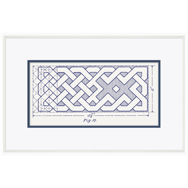 White Figure 10 Framed Drawing Print