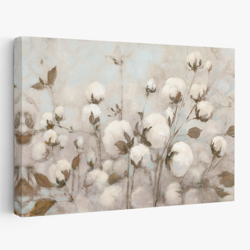 Contemporary Cotton Field Neutral, 36" H x 24" W