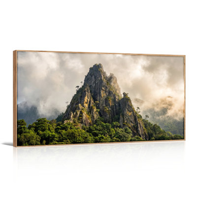 «Mountain Forest», reproduction d'art sur toile encadrée de 1 48 po x 24 po