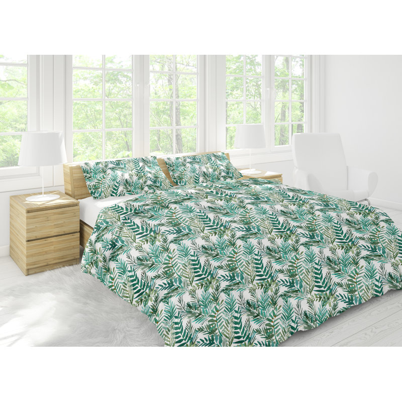Sateen Floral Duvet Cover, Twin/Twin XL Duvet Cover + 1 Sham