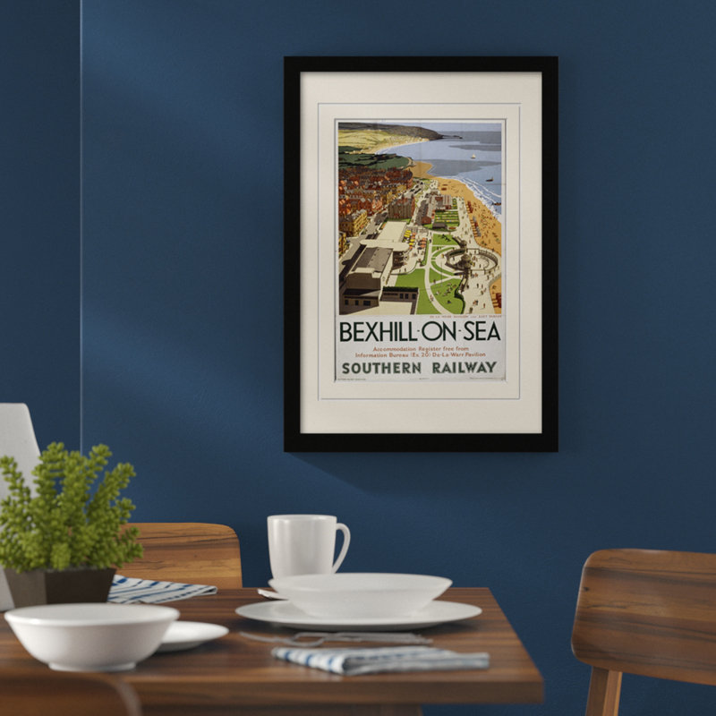 Print, Yellow, Black Frame, 40cm H x 30cm W