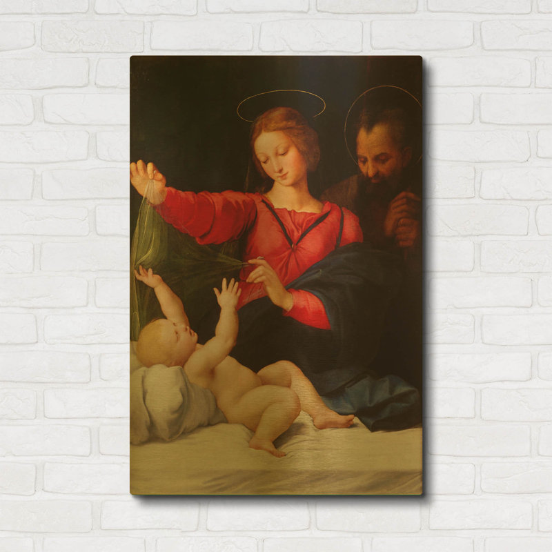 «Madonna of Loreto» par Raphael, art mural en métal doré, 24 po x 36 po, 24 po x 36 po