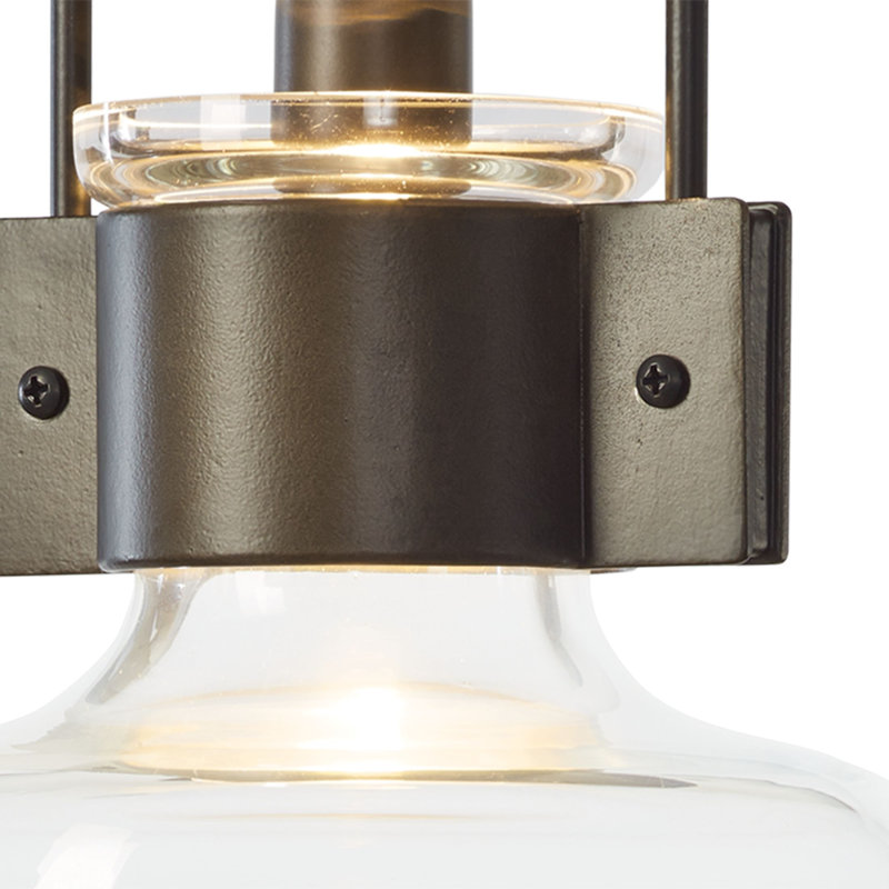 Cuff 1 - Light Single Globe Pendant, Medium, Dark Smoke