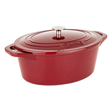 MasterPRO 3.5 qt. Cast Iron Braiser with Glass Lid