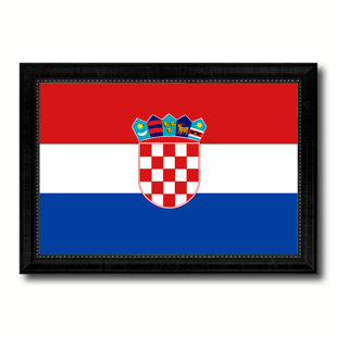 Croatia Country Flag Print on Canvas