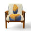 Chaise rembourrée Glam Feather-1016653833