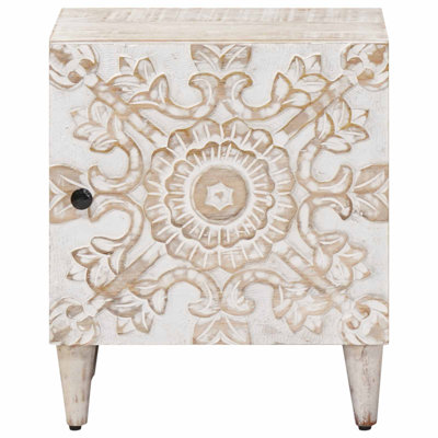 40cm W Solid Wood Bedside Table