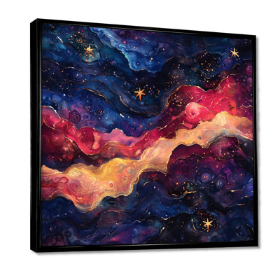Velours Aura des étoiles dans le système solaire III - reproduction d'art murale