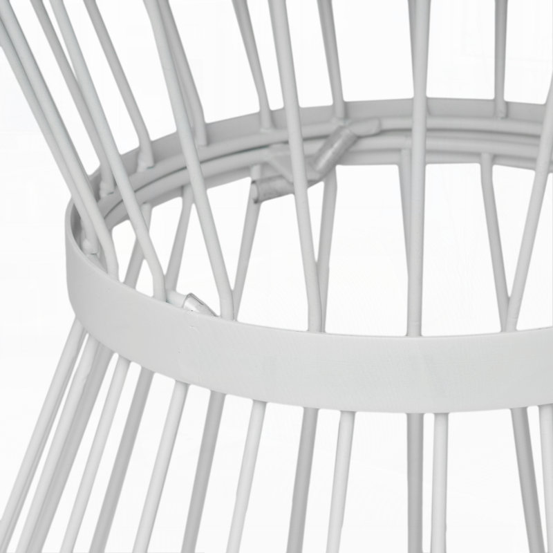 Table d'appoint extérieur, Blanc mat