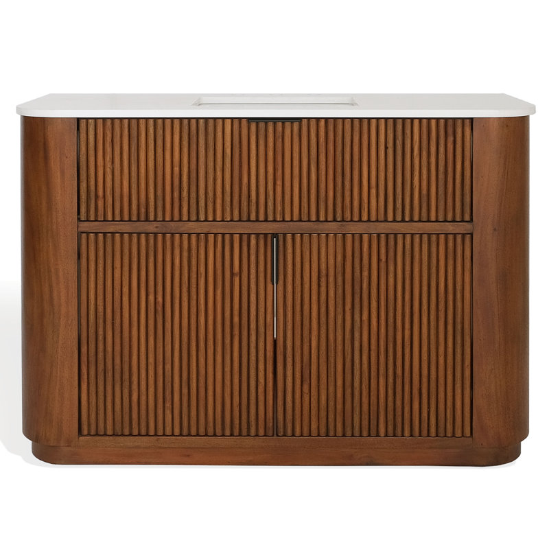 Bellawyn Vanité cannelée, 48"W