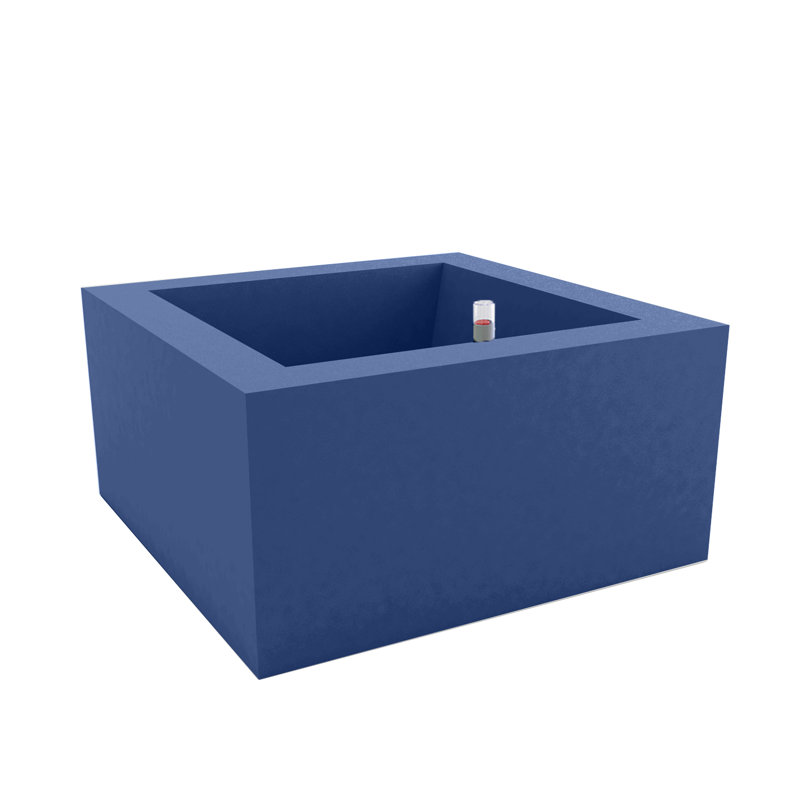 Land Resin Pot Planter, 11.75" H x 23.5" W x 23.5" D, White