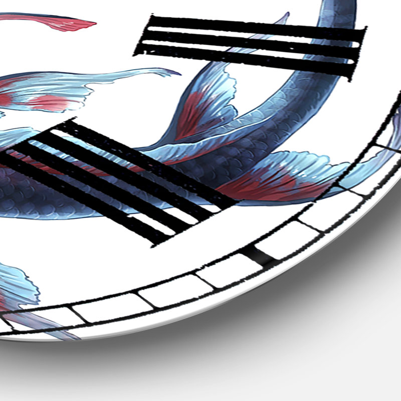 Horloge murale surdimensionnée nautique et côtière, Surdimensionné