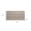 Commode double 63 po
