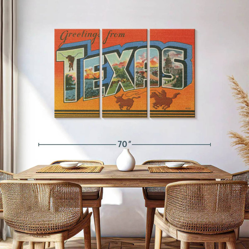 Sebbie Greetings From Texas, 36" H x 57" W