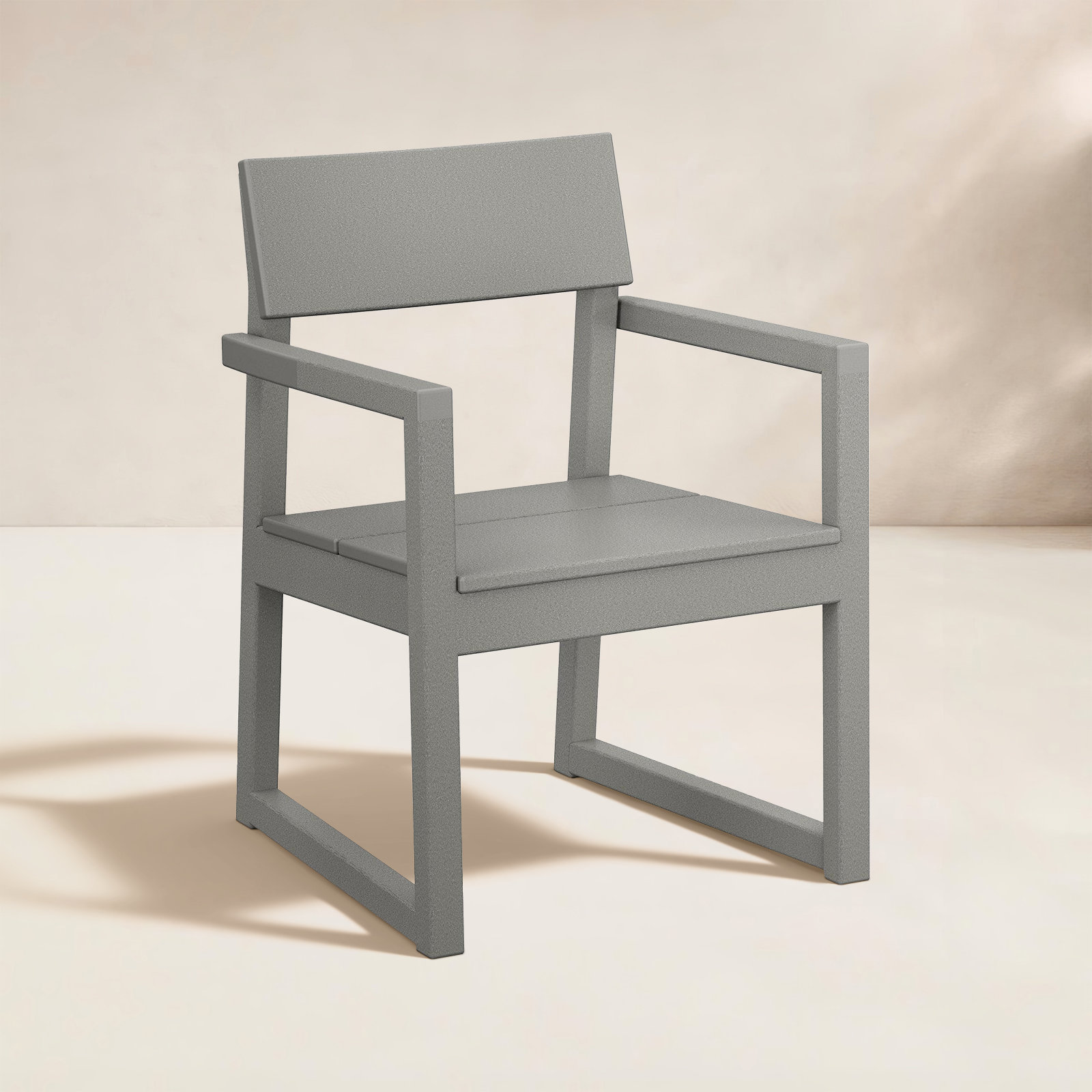 POLYWOOD® Edge Patio Armchair, Gray